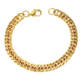 Stable Quality Male 18K Gold-Plated Bracelet