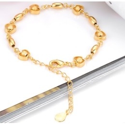 The Queen Of Quality Female Apple Shape 18K Gold-Plated Bracelet
