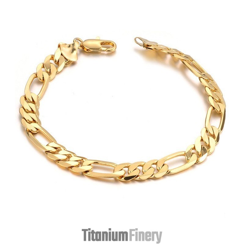 Easy To Use Male 18K Gold-Plated Bracelet Easy To Use Male 18K Gold-Plated Bracelet