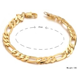 Easy To Use Male 18K Gold-Plated Bracelet