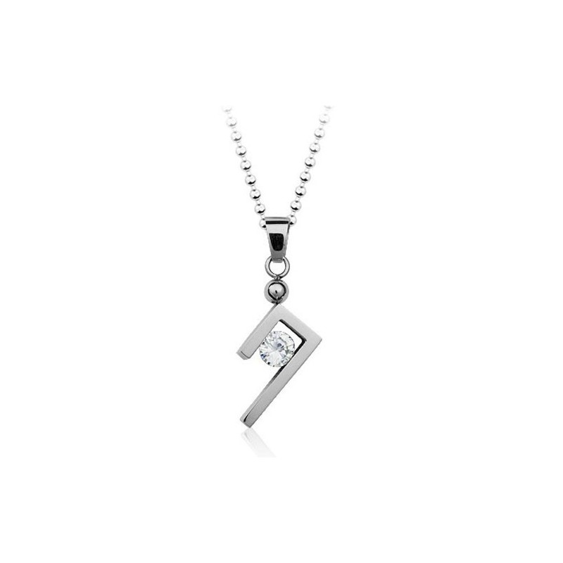 Simple And Stylish Silver Titanium Pendant - Free Chain Simple And Stylish Silver Titanium Pendant - Free Chain