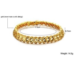 Superior Quality Female Hollow 18K Gold-Plated Bracelet