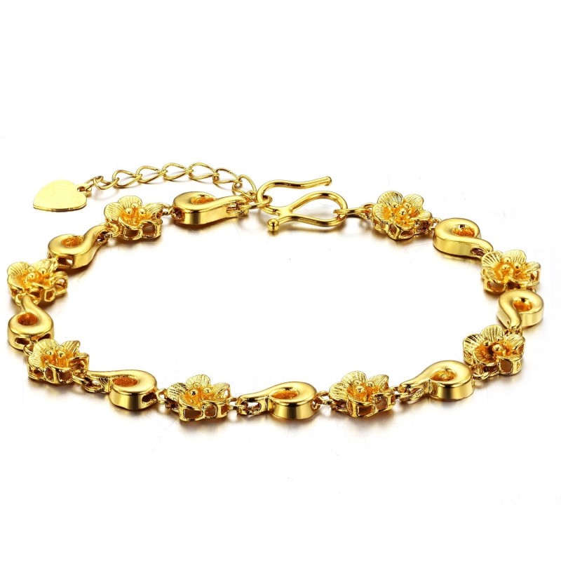 Reliable Quality Female Flower Shape 18K Gold-Plated Bracelet Reliable Quality Female Flower Shape 18K Gold-Plated Bracelet