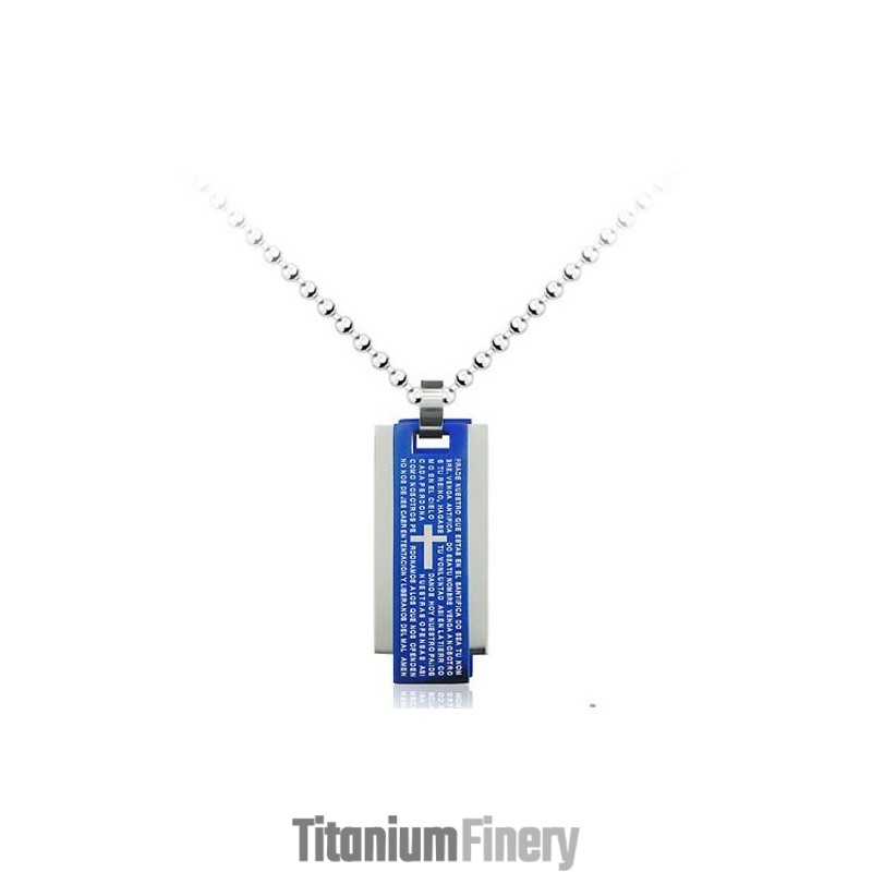 Popular Mens Three-Card Titanium Pendant - Free Chain Popular Mens Three-Card Titanium Pendant - Free Chain
