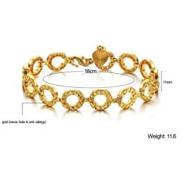 Stable Quality Female 18K Gold-Plated Bracelet
