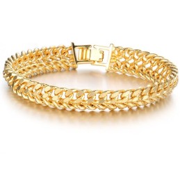 World-Wide Renown Male Classic 18K Gold-Plated Bracelet