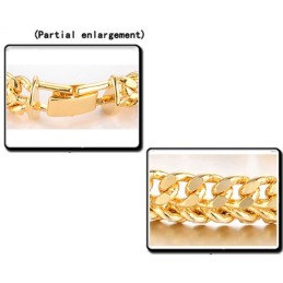 World-Wide Renown Male Classic 18K Gold-Plated Bracelet