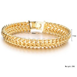 World-Wide Renown Male Classic 18K Gold-Plated Bracelet