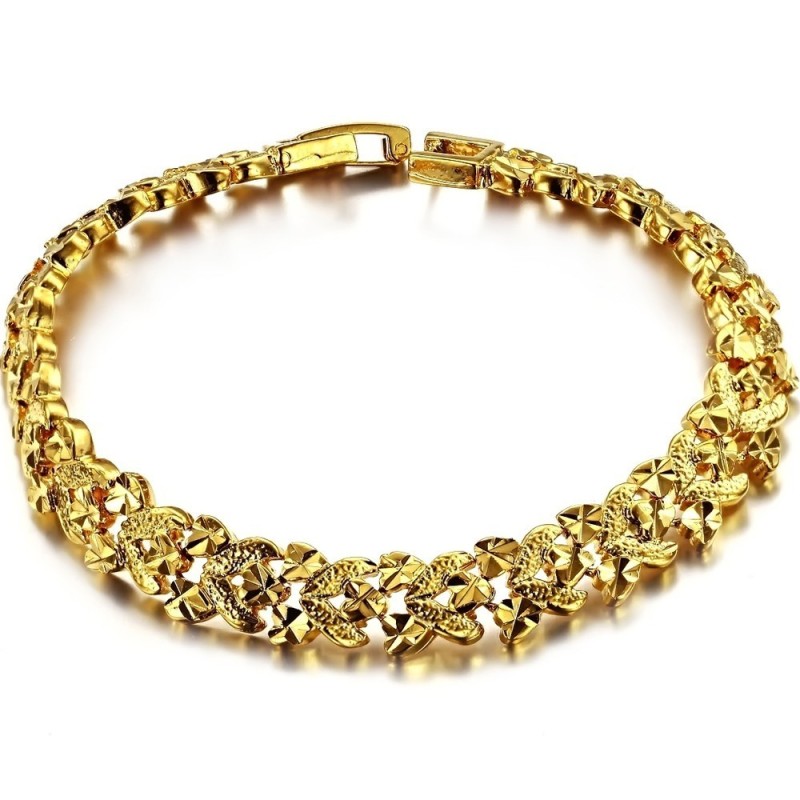 Well-Known For Its Fine Quality Female 18K Gold-Plated Bracelet