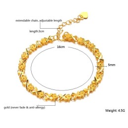 To Have A Long Story Female Elegant 18K Gold-Plated Bracelet