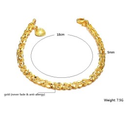 Quality And Quantity Assured Female Elegant 18K Gold-Plated Bracelet