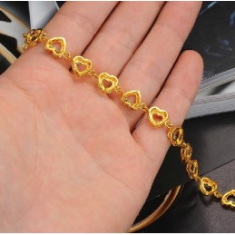 World-Wide Renown Female Sweetheart 18K Gold-Plated Bracelet