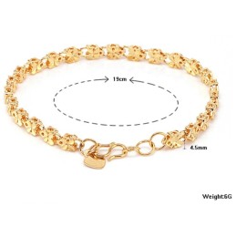 Reliable Reputation Female Butterfly Shape 18K Gold-Plated Bracelet
