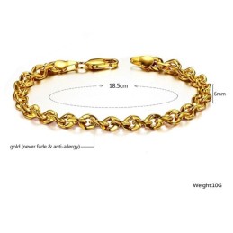 Durable In Use Female 18K Gold-Plated Bracelet