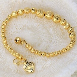 High Quality Female Ball Shape 18K Gold-Plated Bracelet
