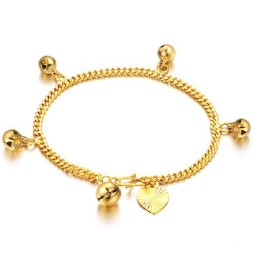 To Have A Long Story Female 18K Gold-Plated Bracelet With Bells