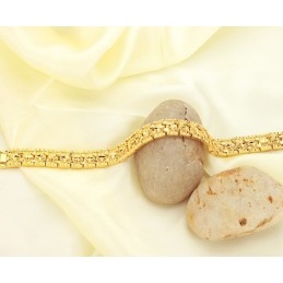 World-Wide Renown Male Star Pattern 18K Gold-Plated Bracelet