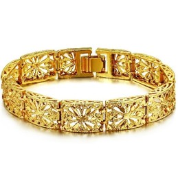 Quality And Quantity Assured Female Hollow 18K Gold-Plated Bracelet