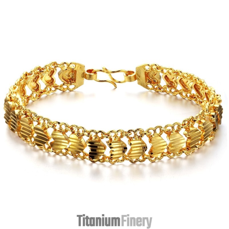 Easy To Use Female Sweetheart 18K Gold-Plated Bracelet