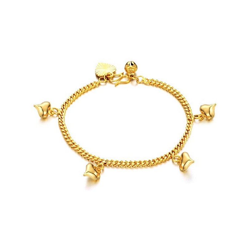Reliable Reputation Female Sweetheart 18K Gold-Plated Bracelet With Bells Reliable Reputation Female Sweetheart 18K Gold-Plated Bracelet With Bells