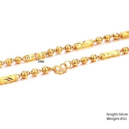 Easy To Use Male Scrub 18K Gold-Plated Necklace