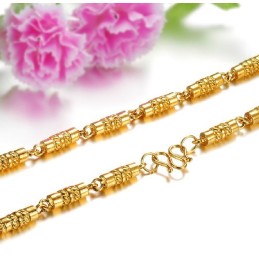 Quality And Quantity Assured Male 18K Gold-Plated Necklace