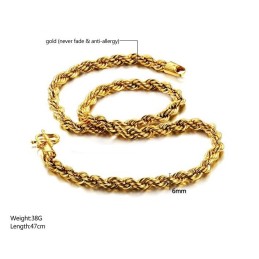 Reliable Quality Female Roll Type 18K Gold-Plated Necklace