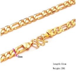 Dependable Performance Male O Font 18K Gold-Plated Necklace