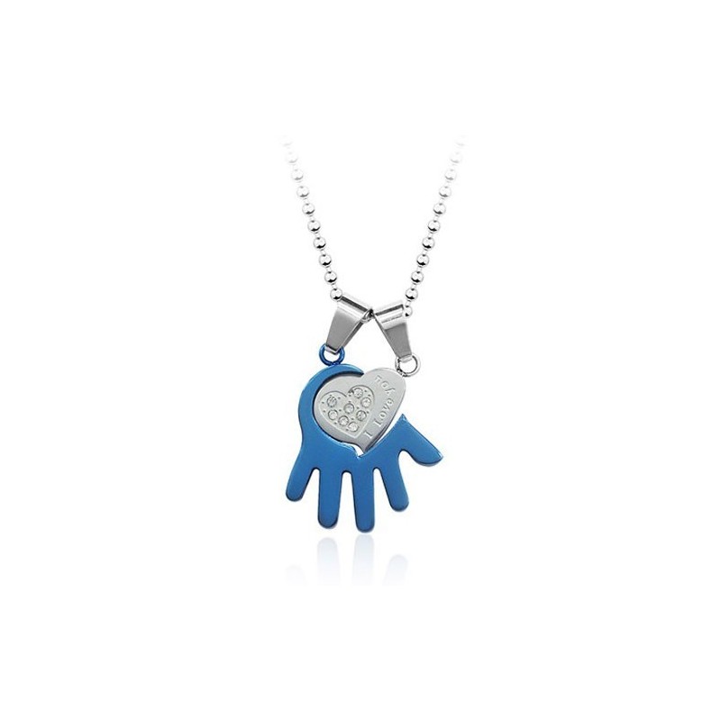 Beautiful Mens Palm-Shaped Titanium Pendant - Free Chain Beautiful Mens Palm-Shaped Titanium Pendant - Free Chain
