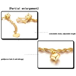 Wide Varieties Female 18K Gold-Plated Anklet
