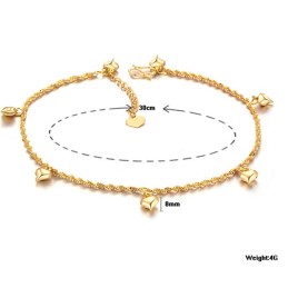 Wide Varieties Female 18K Gold-Plated Anklet