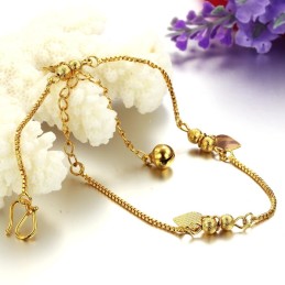Quality And Quantity Assured Female Sweetheart 18K Gold-Plated Anklet