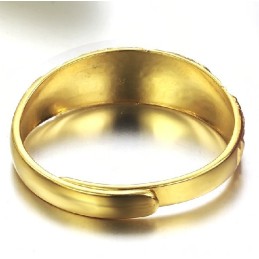 Superior Quality Female Classic 18K Gold-Plated Ring