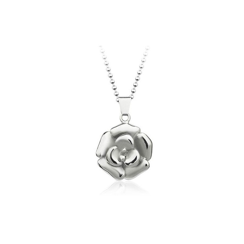 Beautiful Mens Rose-Shaped Titanium Pendant - Free Chain Beautiful Mens Rose-Shaped Titanium Pendant - Free Chain