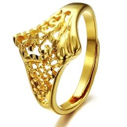 The Queen Of Quality Female Classic 18K Gold-Plated Ring