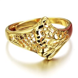The Queen Of Quality Female Classic 18K Gold-Plated Ring