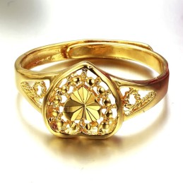 Well-Known For Its Fine Quality Female Sweetheart 18K Gold-Plated Ring
