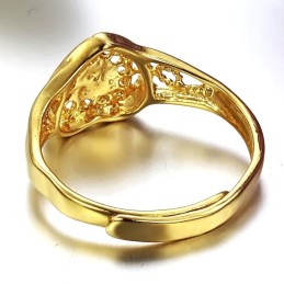 Well-Known For Its Fine Quality Female Sweetheart 18K Gold-Plated Ring