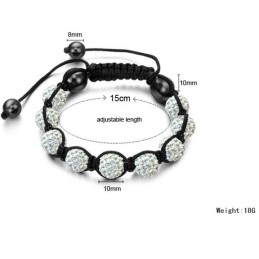 Quality And Quantity Assured Female Ball Shape Crystal Bracelet