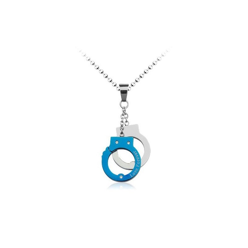 Exquisite Mens Handcuffs-Shaped Titanium Pendant - Free Chain Exquisite Mens Handcuffs-Shaped Titanium Pendant - Free Chain