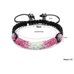 Durable In Use Female Ball Shape Crystal Bracelet