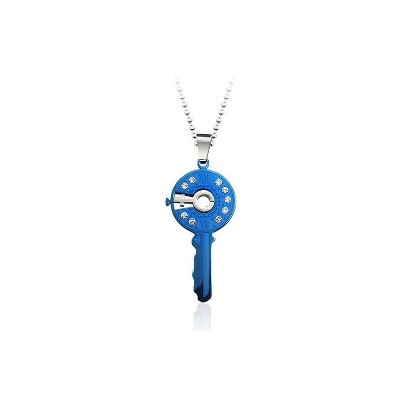 Beautiful Master Key-Shaped Titanium Pendant - Free Chain