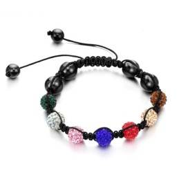 Complete In Specifications Female Ball Shape Crystal Bracelet