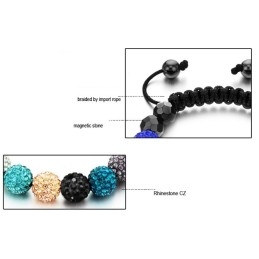 Stable Quality Female Ball Shape Crystal Bracelet