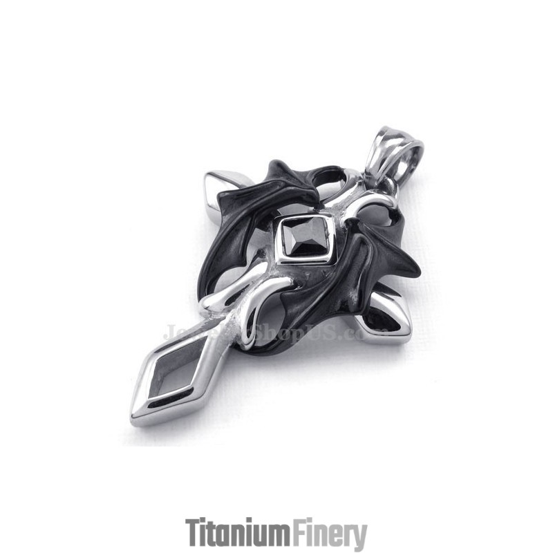 The Cross Titanium Pendant Necklace (Free Chain) The Cross Titanium Pendant Necklace (Free Chain)