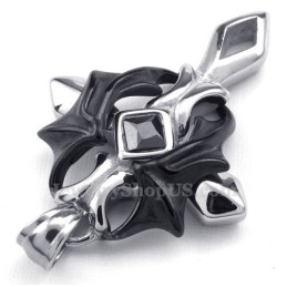 The Cross Titanium Pendant Necklace (Free Chain)