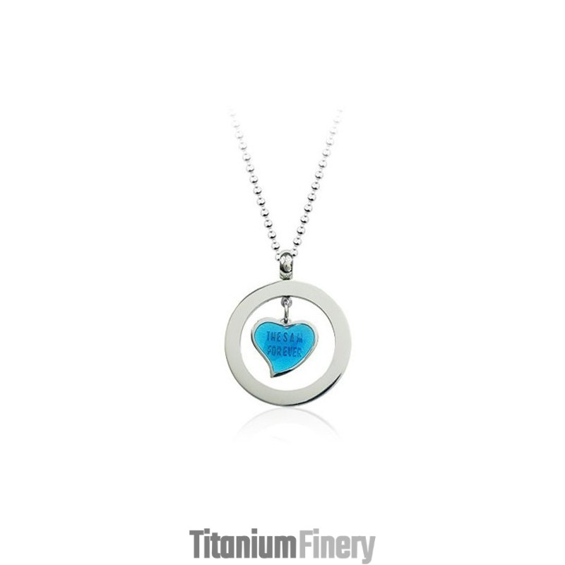 Fashion Love Heart Titanium Pendant - Free Chain Fashion Love Heart Titanium Pendant - Free Chain