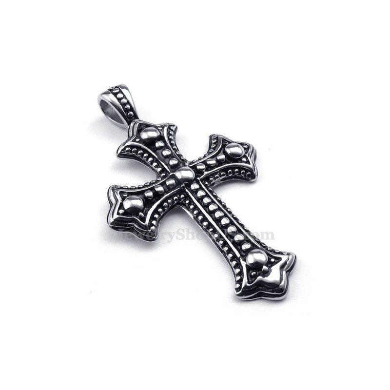 Titanium Cross Pendant Necklace (Free Chain)