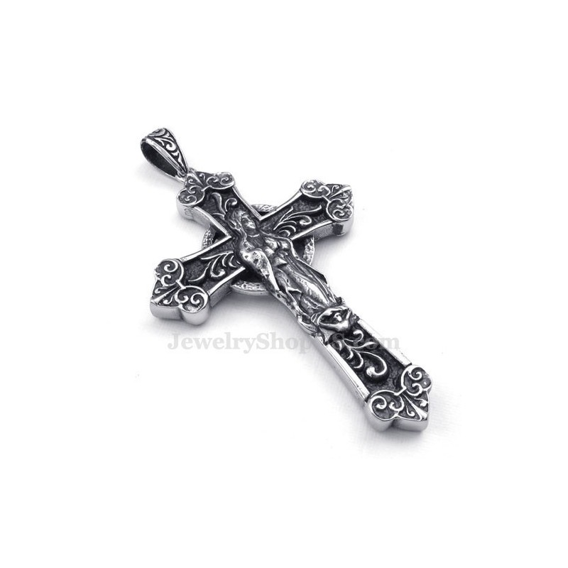 Our Lady Titanium Cross Pendant Necklace (Free Chain) Our Lady Titanium Cross Pendant Necklace (Free Chain)