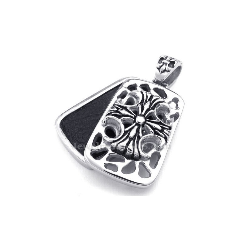 Cards Titanium Cross Pendant Necklace (Free Chain)